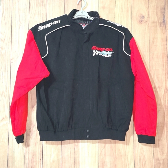 Choko Motorsports Authentic Apparel Snap On Tool Black & Red Men's Jacket XL - Picture 13 of 15